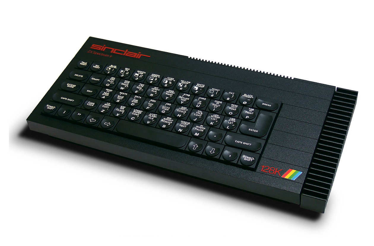 Sinclair ZX Spectrum 128, anno 1985, foto di Bill Bertram